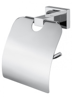 Держатель для туалетной бумаги с крышкой WONZON & WOGHAND FLAT, хром WW-9726