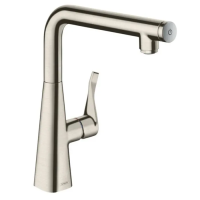 Смеситель для кухни Hansgrohe Metris Select 14847800 нержавеющая сталь