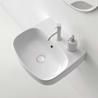 Раковина накладная (50х45) Kerasan Nolita 534001*1 белый глянец