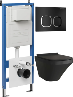 Комплект унитаза с инсталляцией Grossman Cosmo 97.4440BMS.02.210 с клавишей смыва