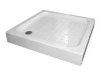 Акриловый душевой поддон (90х90)  Gemy ST17T квадратная, белый