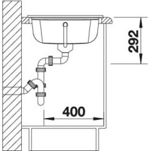Кухонная мойка Blanco Idessa 45 S Ceramic (чаша слева) 514499