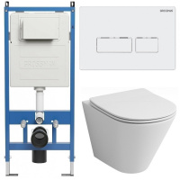 Комплект унитаза с инсталляцией Grossman Pragma 97.4477S.03.000 с клавишей смыва