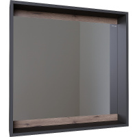 Зеркало (73х73) Grossman Смарт 207007 графит с полкой
