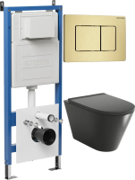 Комплект унитаза с инсталляцией Grossman Classic 97.4440BMS.04.32M с клавишей смыва