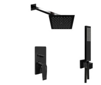 Душевая система WasserKRAFT А66209, черный глянец