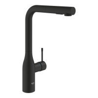 Смеситель для кухни с  выдвижным изливом Essence New Grohe 30504 KF0 (30504KF0) фантомный черный 