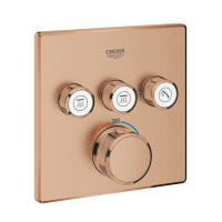 Термостат для ванны с душем 3 источника Grohe Grohtherm SmartControl 29126 DL0 (29126DL0) теплый закат матовый Термостат для ванны с душем 3 источника Grohe Grohtherm SmartControl 29126 DL0 (29126DL0) теплый закат матовый