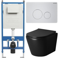 Комплект унитаза с инсталляцией Grossman Style 97.4478BMS.05.01M с клавишей смыва