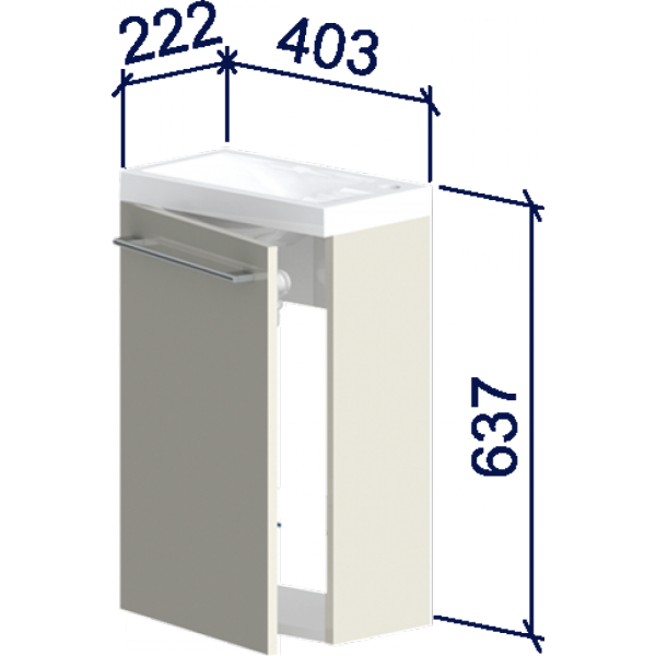 Нижний шкаф Астра-Форм "Мини" левый
