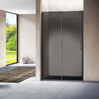 Душевая дверь Vincea Como VPS-1C120CGB, (120х195)  черный матовый, стекло тонированное