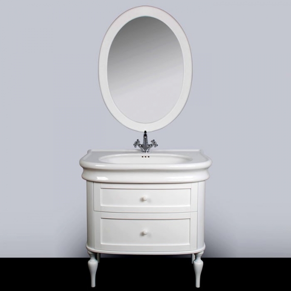 Зеркало овальное 70х90 в ванную Tiffany World 7705 bi puro