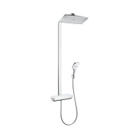Душевая система с термостатом Hansgrohe Raindance E Showerpipe 360 1jet EcoSmart 27286400 белый/хром