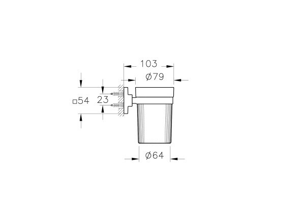 Стакан для зубных щеток Vitra A4480636