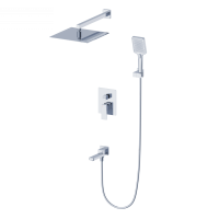 Душевая система встраиваемая WONZON & WOGHAND CUBE 2.0, хром WW-88087068-CR