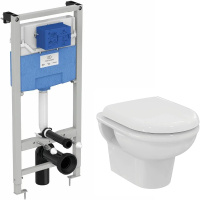 Комплект унитаз с инсталляцией 3 в 1 Ideal Standard Exacto Rimless Prosys Frame 120 M X042601
