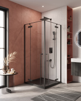 Душевой уголок (90х90) CEZARES LINER LINER-A-2-90-C-NERO