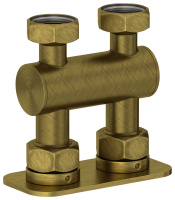 Модуль 2х3/4" прямой EU50 Состаренная бронза 05-1539-3434