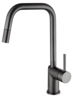 Смеситель для кухни с выдвижным изливом WONZON & WOGHAND, темный графит WW-6018-BGG Смеситель для кухни с выдвижным изливом WONZON & WOGHAND, темный графит WW-6018-BGG