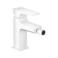 Смеситель для биде с донным клапаном Push-Open Hansgrohe Metropol 32520700 белый матовый