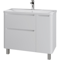 Тумба напольная Grossman АДЕЛЬ-100 см  1010002 с 2-я ящ, белая