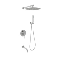 Душевой комплект с внутренней частью Oliveeka OL-88939017-BN,никель матовый