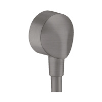 Подключение для душевого шланга Hansgrohe Fixfit E 27454340 шлифованный черный хром