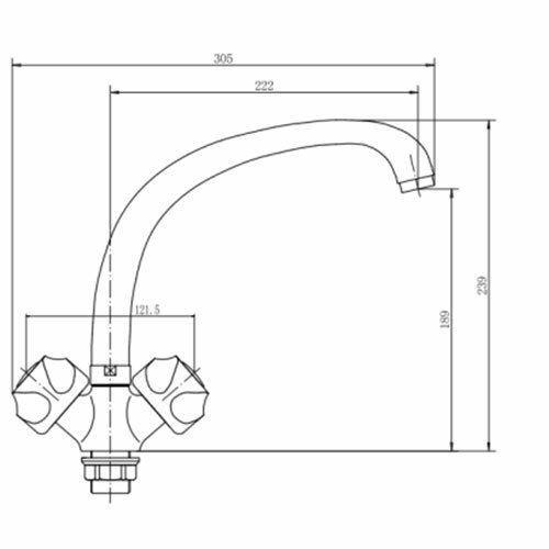 Смеситель для кухни FASHUN A4226-2