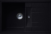 Кухонная мойка Whinstone Коралл (В18) черный металлик 44114