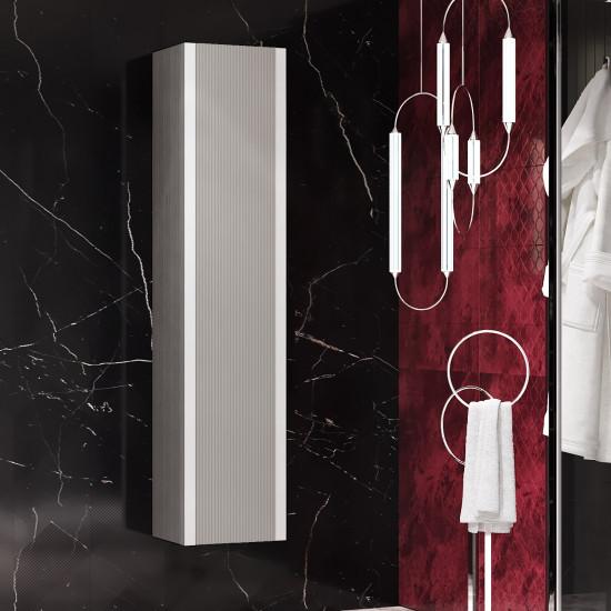 Пенал Opadiris Рубинно, универсальный, цвет Серый глянцевый 00-00006370