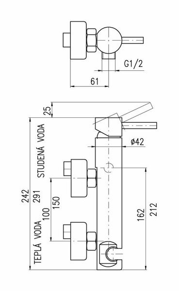 Смеситель для душа Rav Slezak Seina SE980.5SM