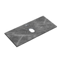 Столешница для ванной комнаты SANCOS 1200х460, цвет black sky,  TT120A1X