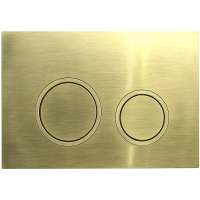 Кнопка смыва Veconi FLUSH FLV11-G золото брашинг кайма - золото брашинг