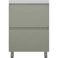 Тумба напольная без раковины 60 см Style Line Манхэттен ЛС-00002379 оливковый матовый