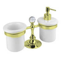 Стакан и диспенсер настольные Cezares OLIMP-TDT-03/24-Sw