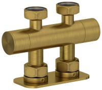 Вентиль 2х3/4" прямой скрытый-скрытый EU50 Состаренная Латунь 051-1419-3434