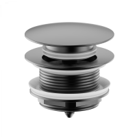 Донный клапан для ванны  WONZON & WOGHAND, темный графит WW-SS105-BGM