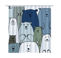 Шторка для ванной FIXSEN BEAR FX-2503