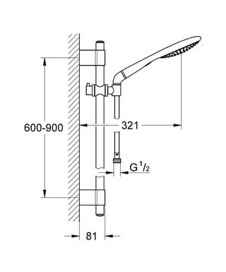 Душевой гарнитур Grohe Rainshower Solo 27273 001 (27273001) Душевой гарнитур Grohe Rainshower Solo 27273 001 (27273001)