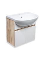 Тумба под раковину Runo Лада 50 подвесная крафтовый дуб  (00-00001370)