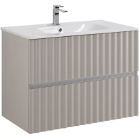 База под раковину Art&Max Еlegant AM-ELEGANT-800-2C-SO-GCM-LED Светло-серый матовый