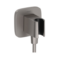Подключение для шланга Hansgrohe Fixfit Q 26887340 шлифованный черный хром