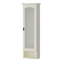 Шкаф Opadiris Риспекто подвесной, одностворчатый, цвет слоновая кость, правый, с матовым стеклом 00-00006084
