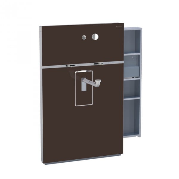 Cантехнический модуль Geberit Monolith для подвесного умывальника,стекло умбра 131.045.SQ.1