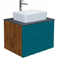 Тумба подвесная Grossman АЛЬБА-65 см 106502 с 2-я ящ, веллингтон/бриз