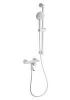 Смеситель для ванны с душевым гарнитуром WONZON & WOGHAND CLICK, белый матовый WW-FE05L222-MW Смеситель для ванны с душевым гарнитуром WONZON & WOGHAND CLICK, белый матовый WW-FE05L222-MW