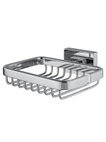 Мыльница с держателем WONZON & WOGHAND FLAT, хром WW-9724
