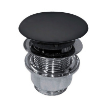 Донный клапан для раковины Kerasan 923331 черный матовый