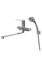 Смеситель для ванны однорычажный универсальный с душевым набором Agger Nice A2521100 хром