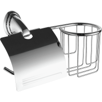 Бумагодержатель с крышкой и пеналом под освежитель воздуха FASHUN A1503-1